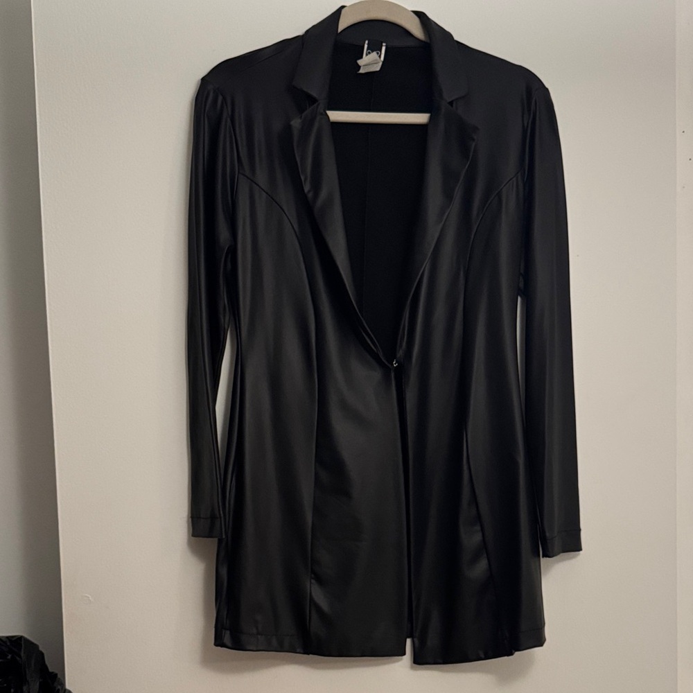 Windsor Faux Leather Black Women's Jacket